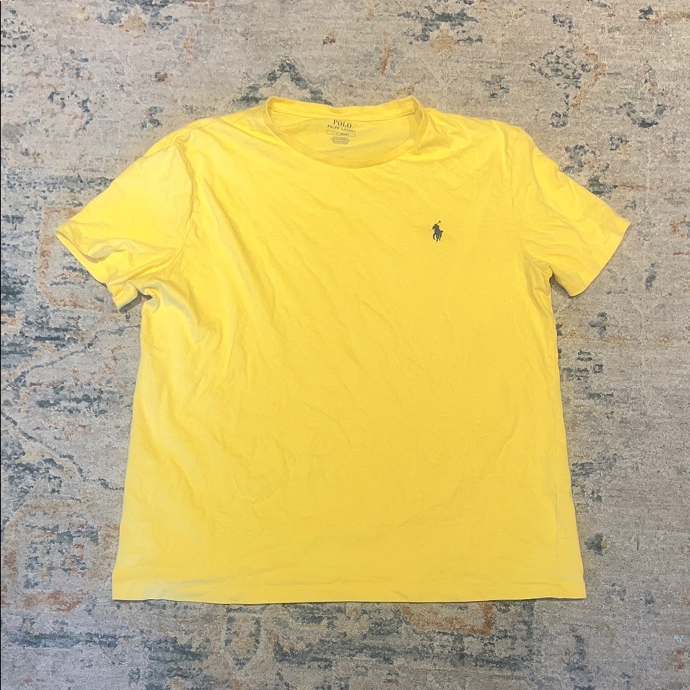 Polo by Ralph Lauren Men's Bright Yellow Tee